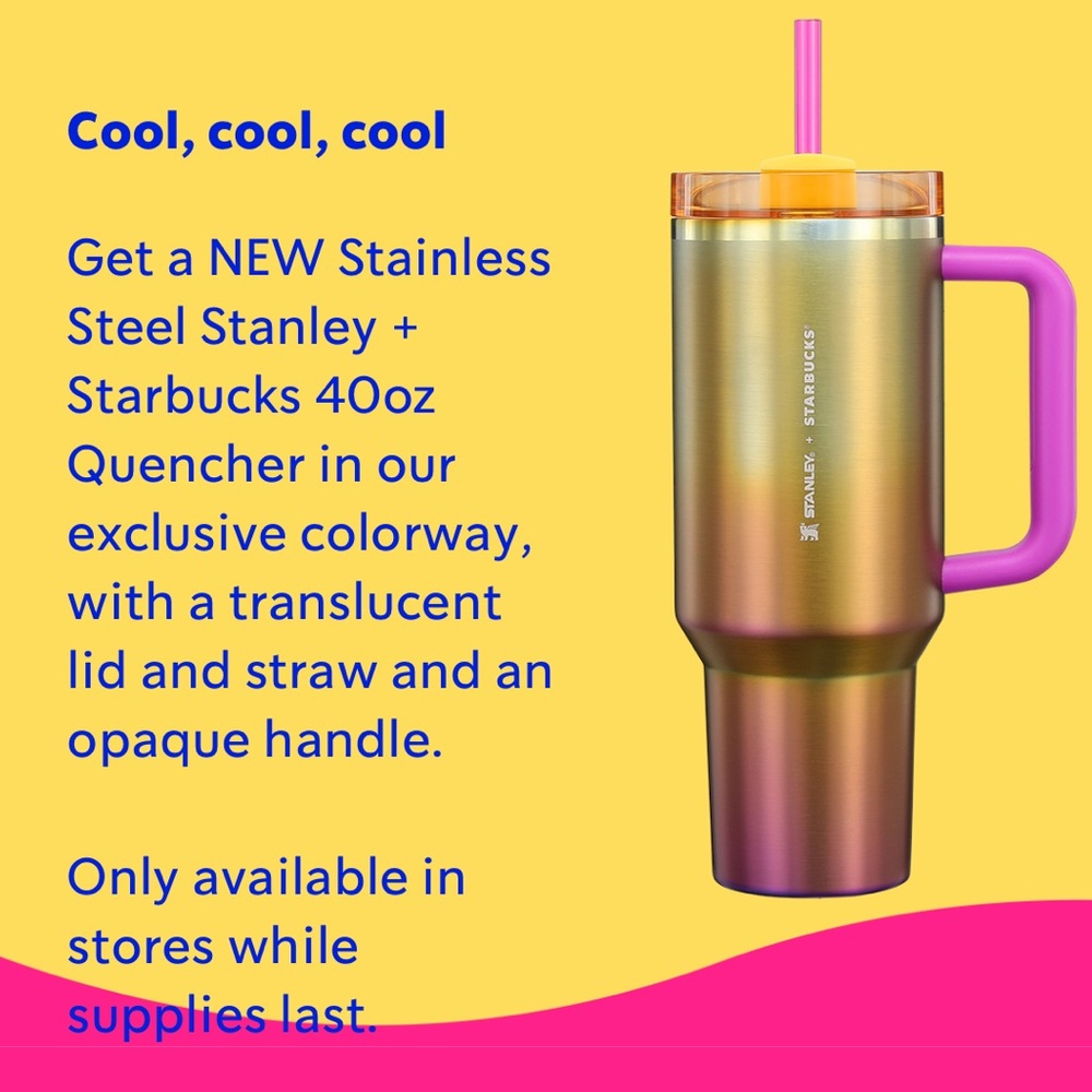 Brand New Summer 2024 Starbucks Stanley Colab